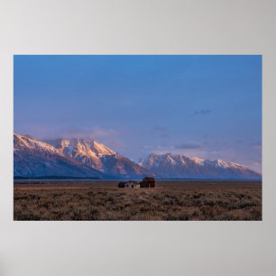 Open Prairie Grand Teton Poster