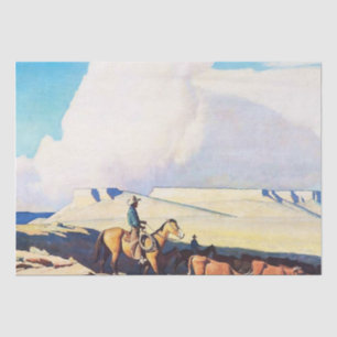 “Open Range” Western Art by Maynard Dixon Tissue Paper