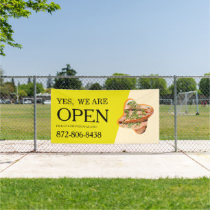 Open Restaurant Custom Banner