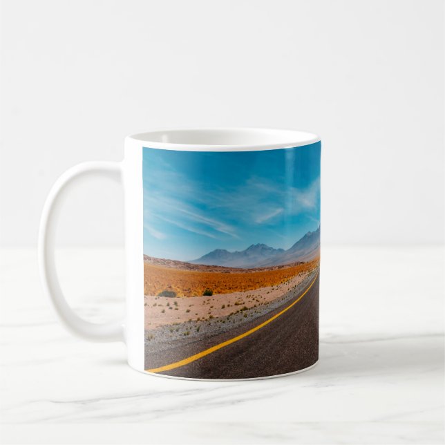 Open Road and Desert Mountains Mug (Left)