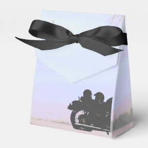 Open Road Motorcycle Wedding Favor Box