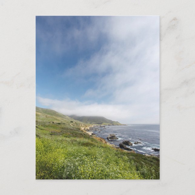 Open road on a summer california road trip on postcard (Front)