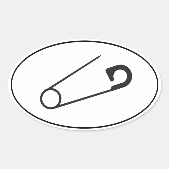 Open Safety Pin Stickers | Car stickers | PSN (Front)