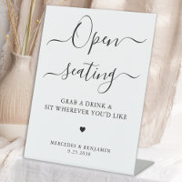 Open Seating Modern Simple Personalized Wedding