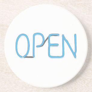 Open Sign Coasters