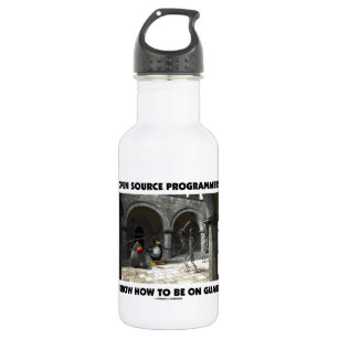 Open Source Programmers Know How To Be On Guard 532 Ml Water Bottle
