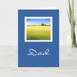 'Open Space' Acrylic Watercolor Card