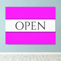 OPEN Sporty Fun Bright Tropical Pink White Stripes