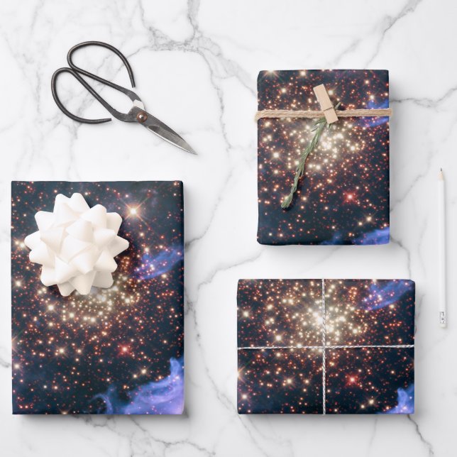 Open Star Cluster NGC 3603 Wrapping Paper Sheet (Front)