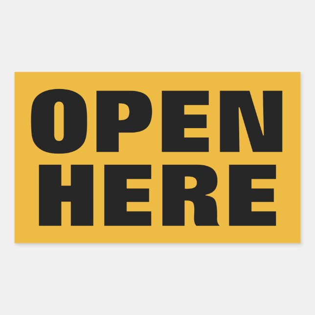 OPEN STICKER (Front)