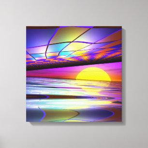 Open Sun Alien World Canvas Print