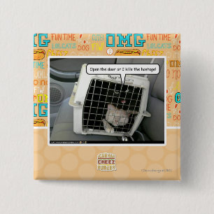 Open the door 2 inch square button