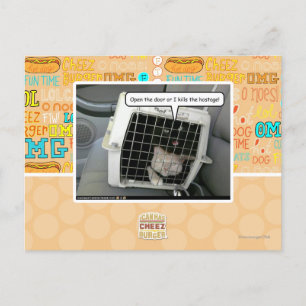 Open the door postcard