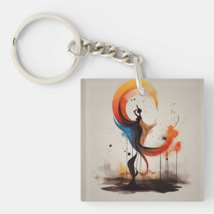 open to heart keychain