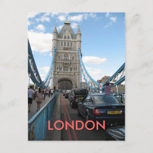 Open Tower Bridge London UK postcard