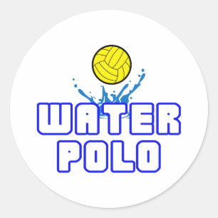 OPEN WATER POLO BALL CLASSIC ROUND STICKER