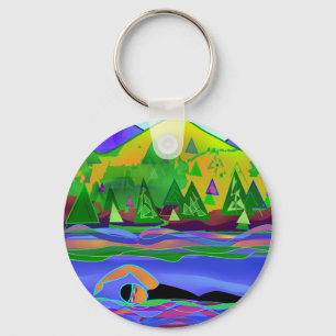 Open Water Solo Keychain