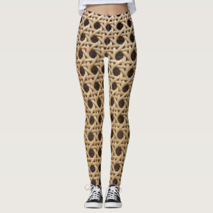 Open Weave Rattan Cane Leggings