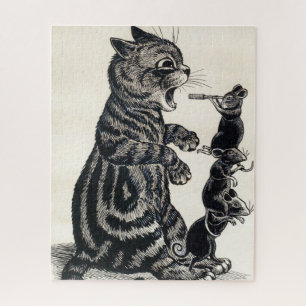Open Wide by Louis Wain Jigsaw Puzzle