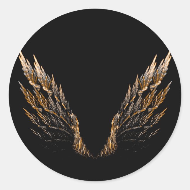 Open Wings Classic Round Sticker (Front)