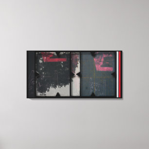 Open Work about Open Red 1 Photomontage Canvas Print