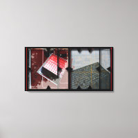 Open Work about Open Red 9 Photomontage Canvas