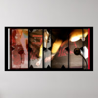 Open Work on Open Red 5 Photomontage Poster