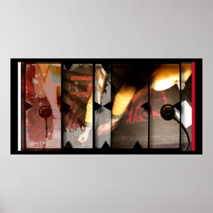 Open Work on Open Red 5 Photomontage Poster