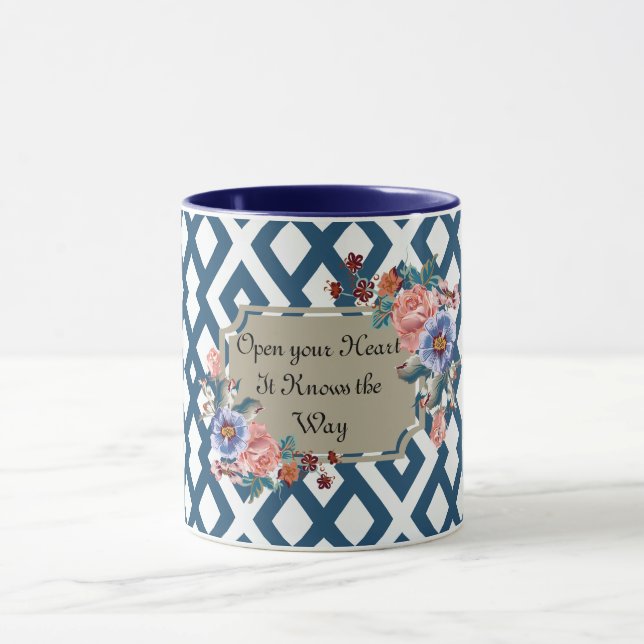 Open Your Heart it Knows the Way Designer Mug (Center)