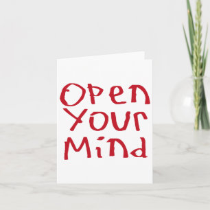 Open Your Mind Sticker Card
