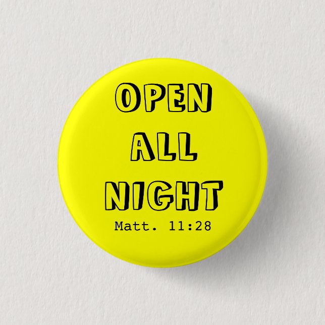 OPENALL NIGHT 1 INCH ROUND BUTTON (Front)