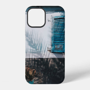 OPENED BLUE LOUVERED WINDOWS iPhone 12 CASE