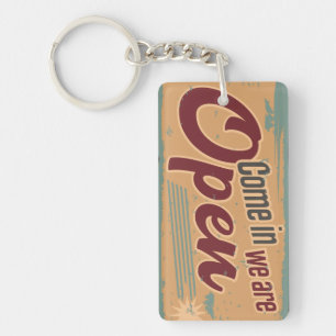 Opened / Closed Keychain