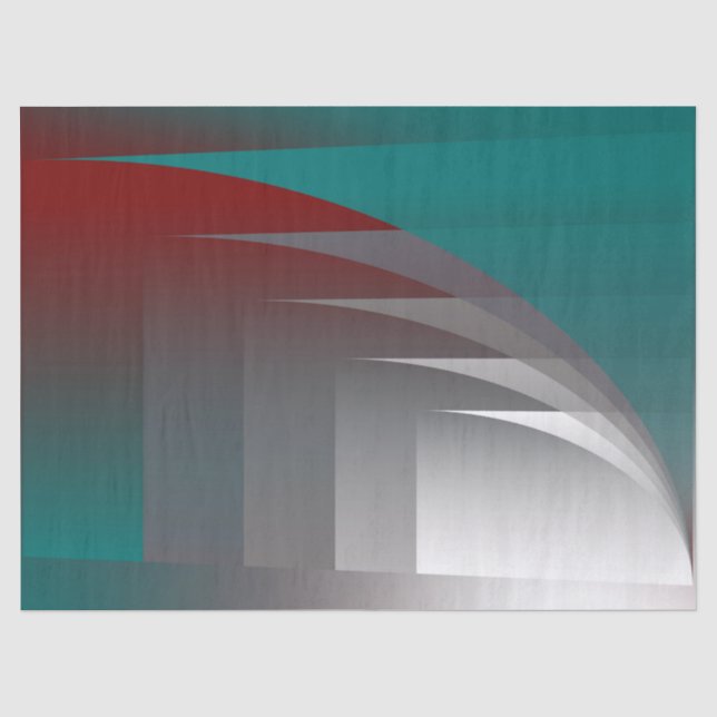 Opening curtains scene tissue paper (Front)