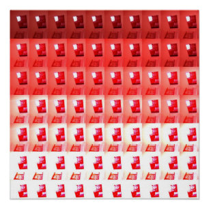 Opening in Red and White Poster Step by Step