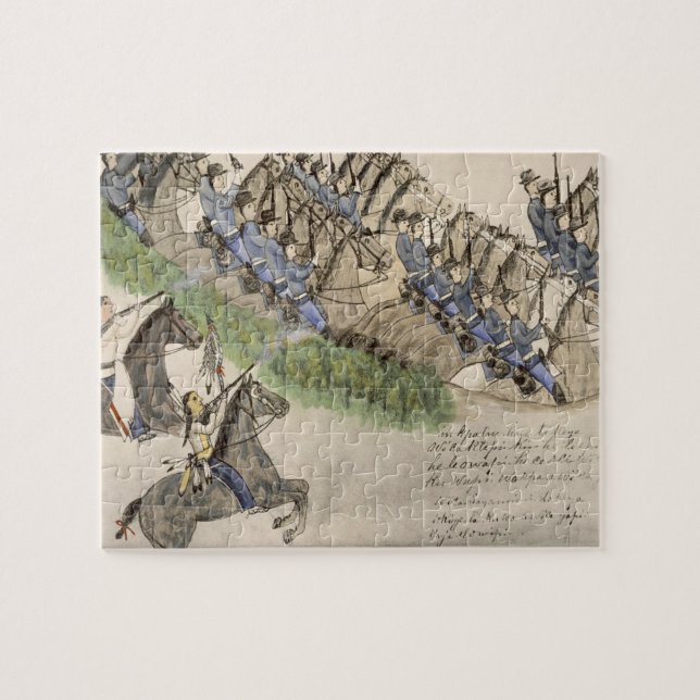 Opening of the Battle of the Little Big Horn (ink Jigsaw Puzzle (Horizontal)