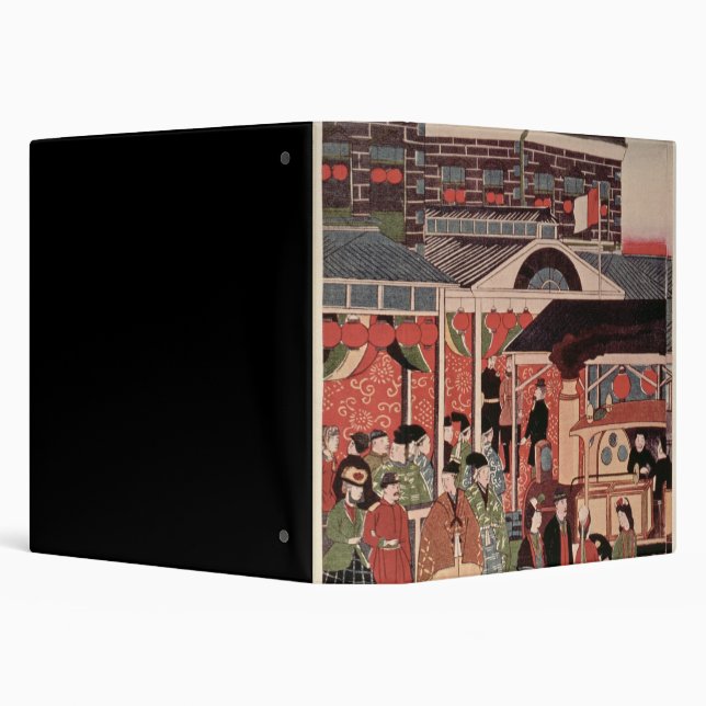 Opening of the First Railway in Japan Binder (Background)