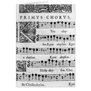 Opening page of the Mass for Double Choir