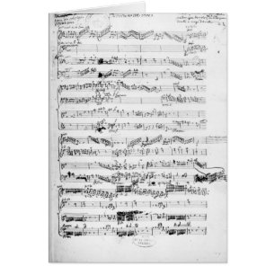 Opening page of the score of 'Les Paladins'
