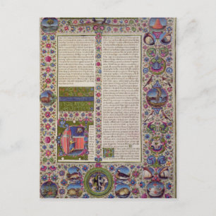 Opening words of Leviticus Postcard