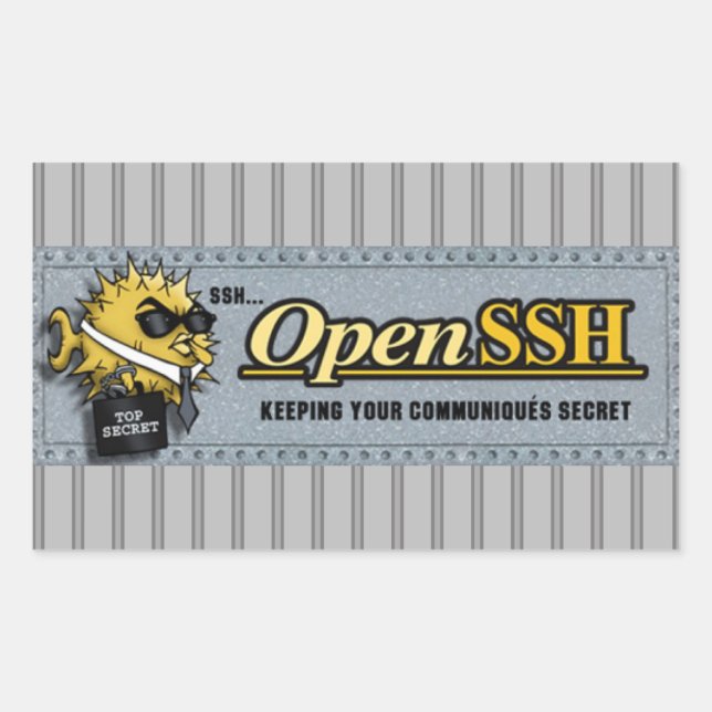 OpenSSH - Stickers for sysadmins (Front)