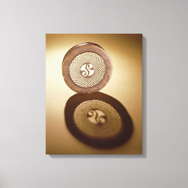 Openwork box lid, from Cornalaragh Canvas Print (Front)