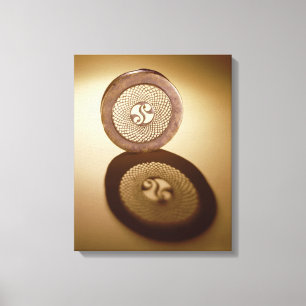 Openwork box lid, from Cornalaragh Canvas Print