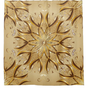 Openwork golden, oriental sketch texture.