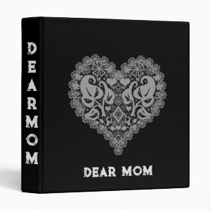Openwork heart binder