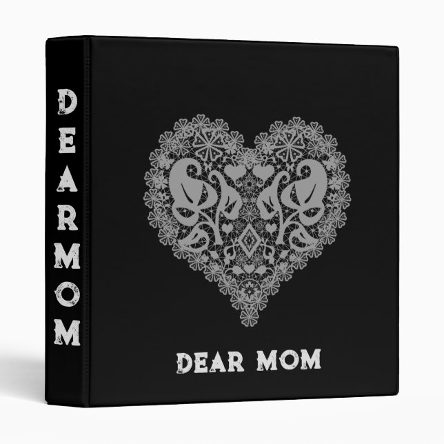 Openwork heart binder (Front/Spine)