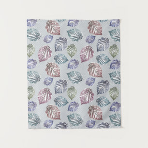 Openwork leaves on a light grey background  tapestry