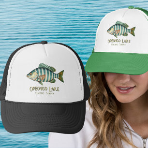 Opeongo Lake Ontario Canada nautical fish Trucker Hat