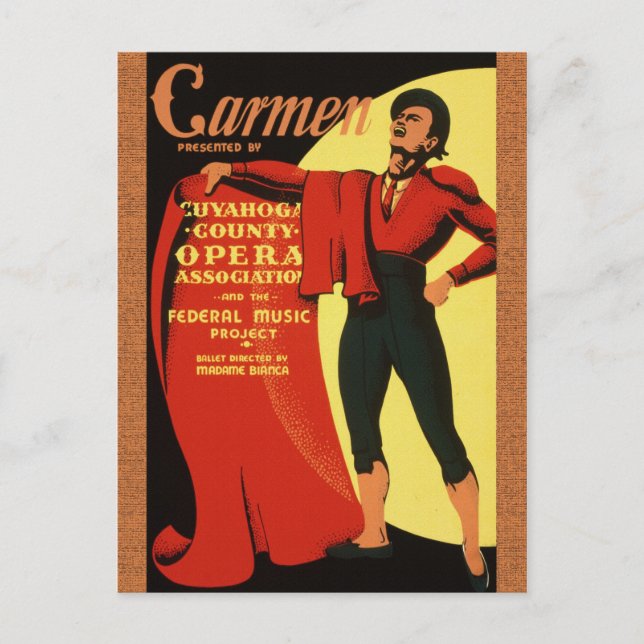 Opéra 1939 : Carte postale Carmen (Devant)