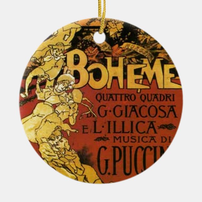 opera art ceramic ornament (Front)